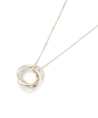 【ステンレスチェーン】リングネックレス