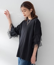 【Munich】ラッフルスリーブトップス