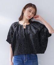 【TORRAZZO DONNA】カットワークレーストップス