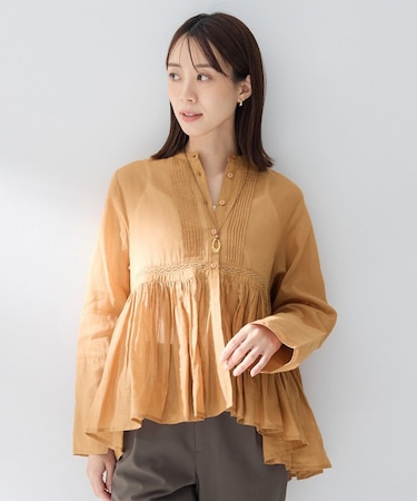 【MARILYN MOON】シアーレースブラウス