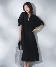 【TICCA】リネンツイストスリーブワンピース