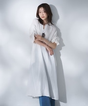【TICCA】リネンツイストスリーブワンピース