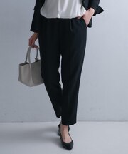 【洗えるスーツ/ストレッチ性/後ろウエストゴム】テーパードパンツ