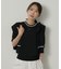 【アンサンブル可/上品な清涼感】コンパクト5分袖ニット