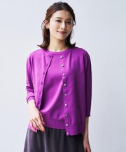 【アンサンブル可能】コンパクトニットカーディガン