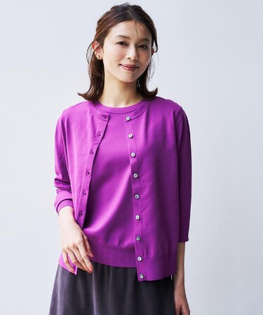 【アンサンブル可能】コンパクトニットカーディガン