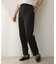 【ウエストゴム】シャイニーキュプラテーパードパンツ