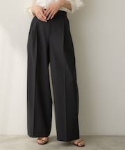 ウーステッドワイドシルエットパンツ
