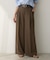 ウーステッドワイドシルエットパンツ