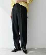 ウーステッドテーパードパンツ