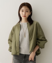 【軽アウター/中綿/秋冬コート】ショートブルゾン