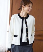 【アンサンブル可/ジャケットライク】モールラインカーディガン