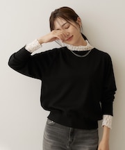 【アンサンブル可能/オンオフ使える】シルクウールカシミヤプルオーバー