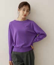 【アンサンブル可能/オンオフ使える】シルクウールカシミヤプルオーバー