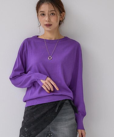 【アンサンブル可能/オンオフ使える】シルクウールカシミヤプルオーバー