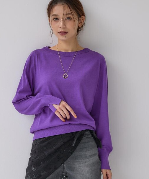【アンサンブル可能/オンオフ使える】シルクウールカシミヤプルオーバー