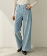 コーデュロイワイドパンツ