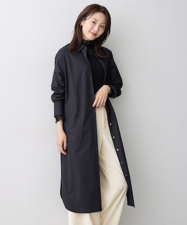 ロングシャツワンピース