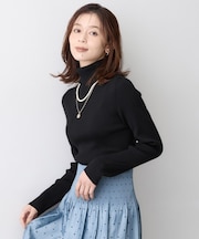 ベーシックリブニット