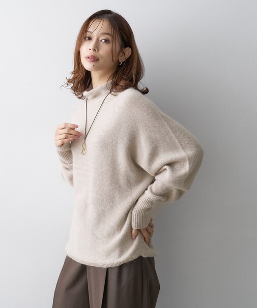 コクーンシルエットウールニット