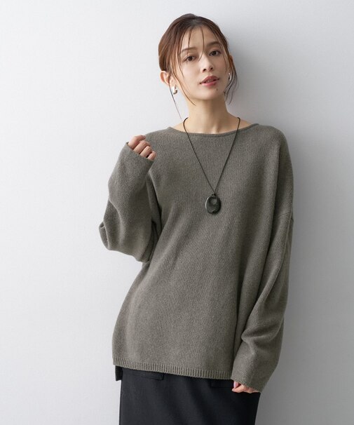 カシミヤリラックスニット