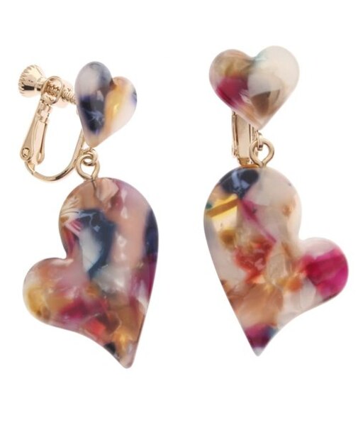 ダーブルWハートイヤリング