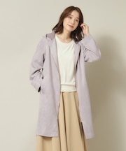 【ロングシーズンOK】カットスエードフードコート