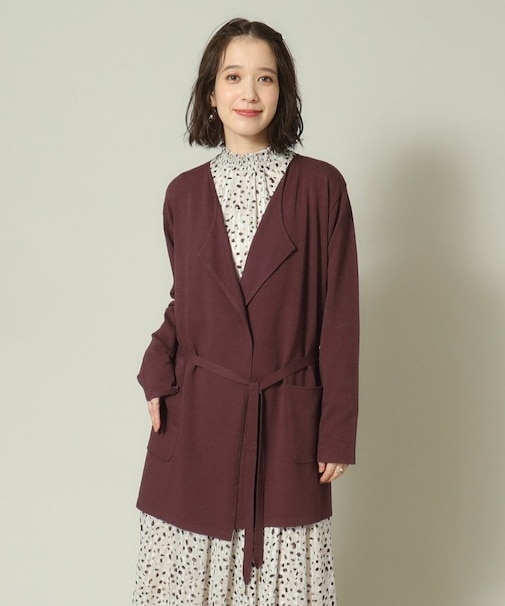 【アンチピリング／薄手／手洗い可】着流しカーディガン