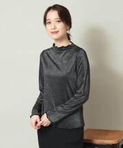 【手洗い可／レイヤードに】ラメメロウプルオーバー