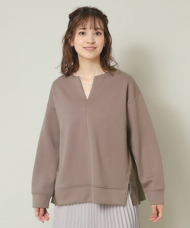 【手洗い可】キーネックプルオーバー