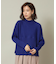 【手洗い可／薄手／ロングシーズン使える】ラメワイドリブ切替ニット