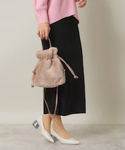 巾着2WAYファーショルダー