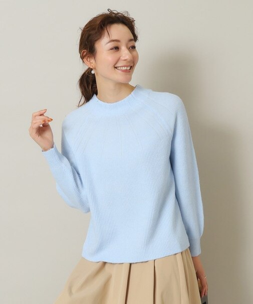 【肌あたりやわらか】メランジ求心ニット