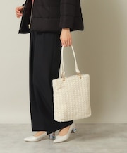 【ハンドル着脱可】合皮ハンドルボアトート