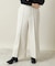 【手洗い可／後ろウエストゴム】カットメルトンワイドパンツ