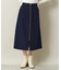 【手洗い可／後ろウエストゴム】カットメルトンスカート