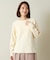 【通勤／手洗い可】リブ切替ニット