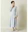 【結婚式・パーティに】サテン×レースワンピース＜ドレスコレクション＞