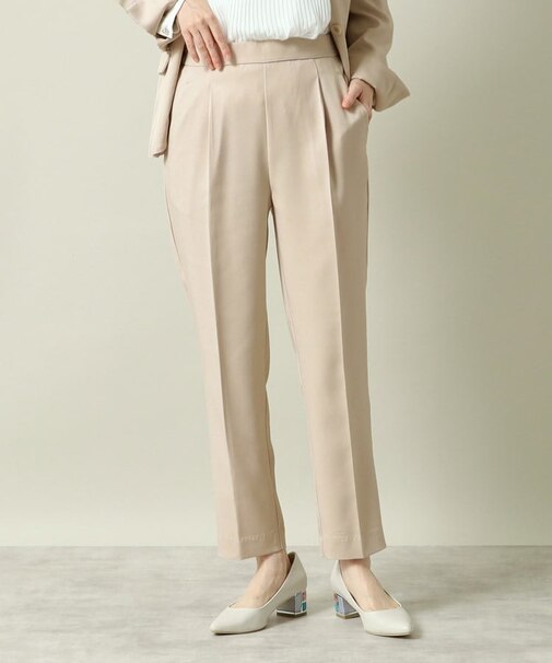 【通勤／手洗い可／吸水速乾】ツイルテーパードパンツ