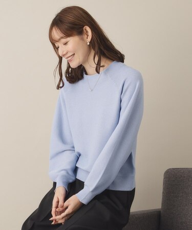 【通勤／手洗い可】ラメガーターニット