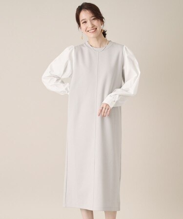 【手洗い可】ダンボールジャージーワンピース