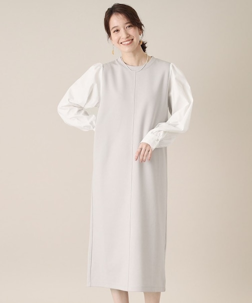 【手洗い可】ダンボールジャージーワンピース