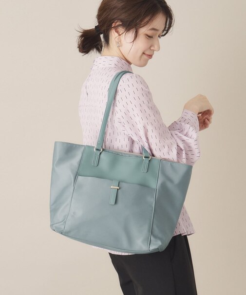 【通勤／11ポケット】人間工学コンビA4トート