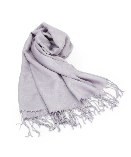 【手洗い可／UV】薄手ダマスクジャガードストール