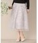 【ウエストゴム／手洗い可】チュールレーススカート