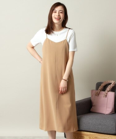 【手洗い可／シーズンレス】キャミワンピース