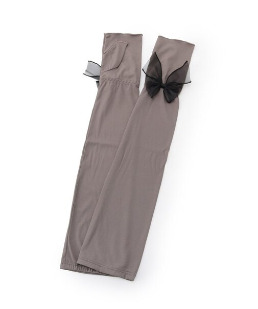 【接触冷感／UV／手洗い可】リボンアームカバー