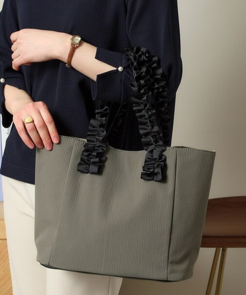 【A4対応】ヌビ風フリル手トート