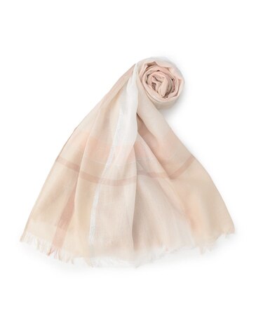 【UV／手洗い可】ラメチェックストール