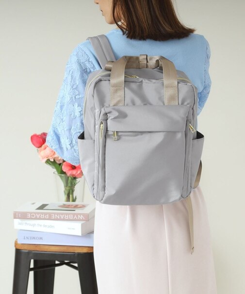 【A4・PC対応/10ポケット】収納アドバイザーボックスリュック